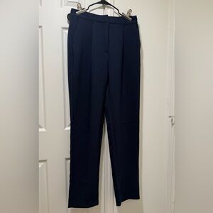 Navy Blue Extra High-Rise Taylor Straight Trouser